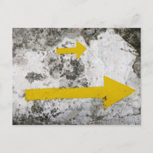 Following the Yellow Arrows Postcard