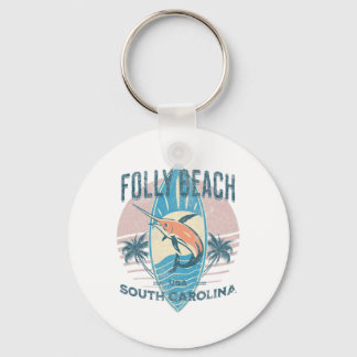 Folly Beach _2 Key Ring