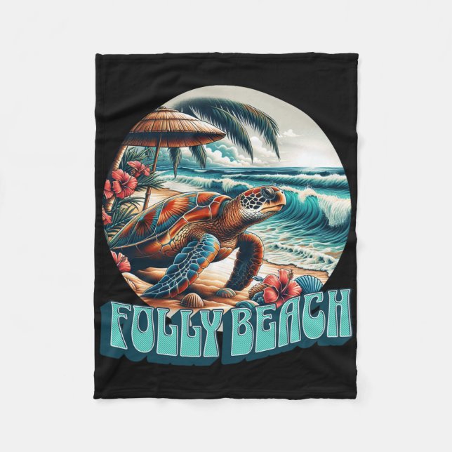 Folly Beach _7  Fleece Blanket (Front)