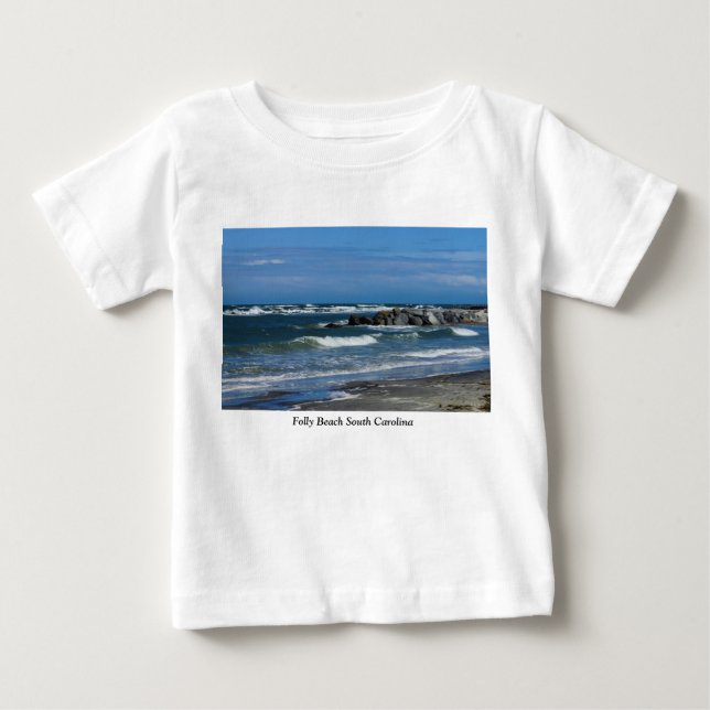 Folly Beach Atlantic Baby T-Shirt (Front)