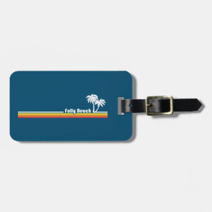 Folly Beach South Carolina Luggage Tag