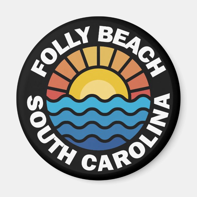 Folly Beach, South Carolina Magnet (Front)