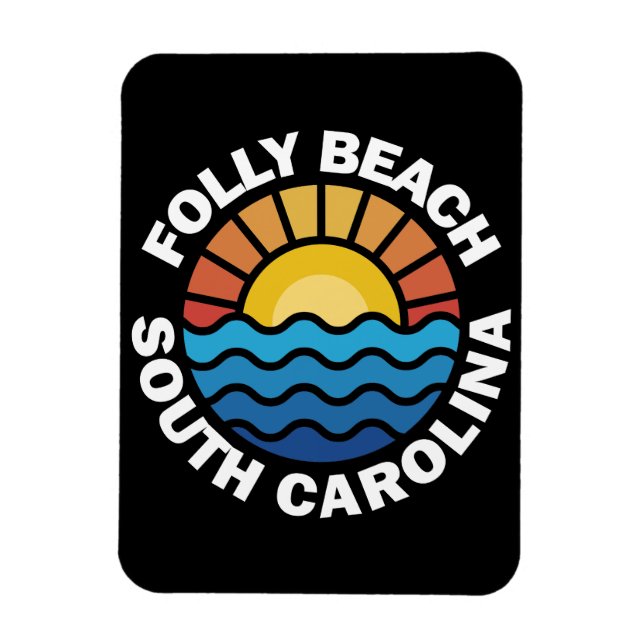 Folly Beach, South Carolina Magnet (Vertical)