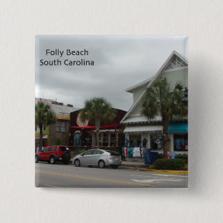 Folly Beach Strip 15 Cm Square Badge