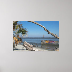 Folly Boat & Morris Is. Light Canvas Print