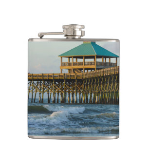 Folly Pier Morning Hip Flask