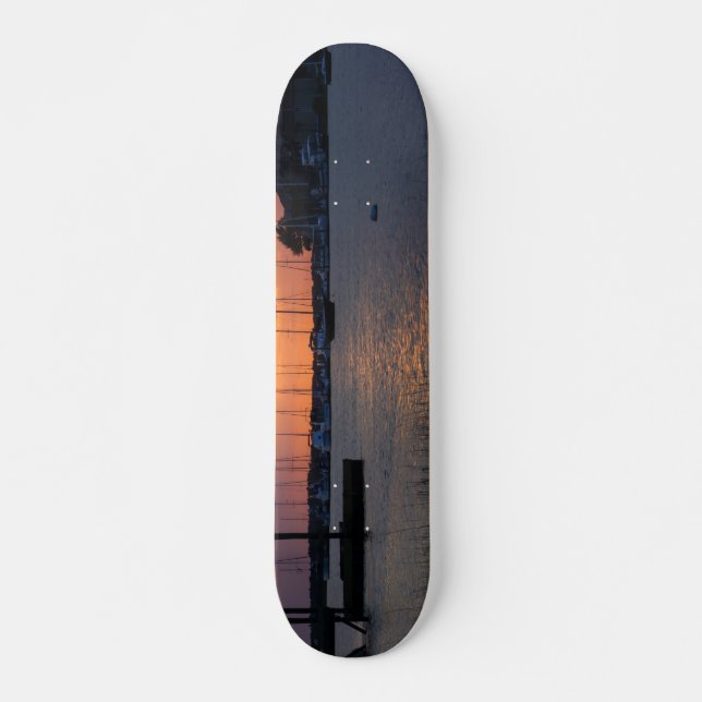 Folly River Sunset Skateboard (Front)