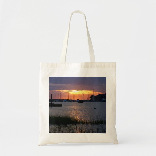 Folly River Sunset Tote Bag (Front)