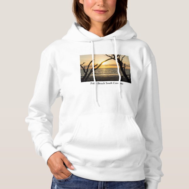 Folly Sunrise Tree Silhouette Hoodie (Front)