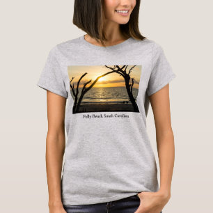Folly Sunrise Tree Silhouette T-Shirt