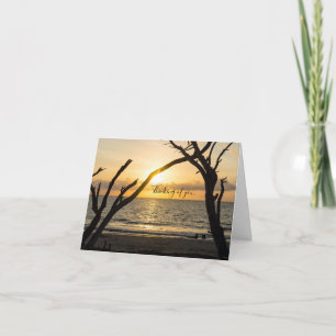 Folly Sunrise Tree Silhouette Thinking Of You Card