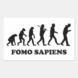 Fomo Sapiens Rectangular Sticker