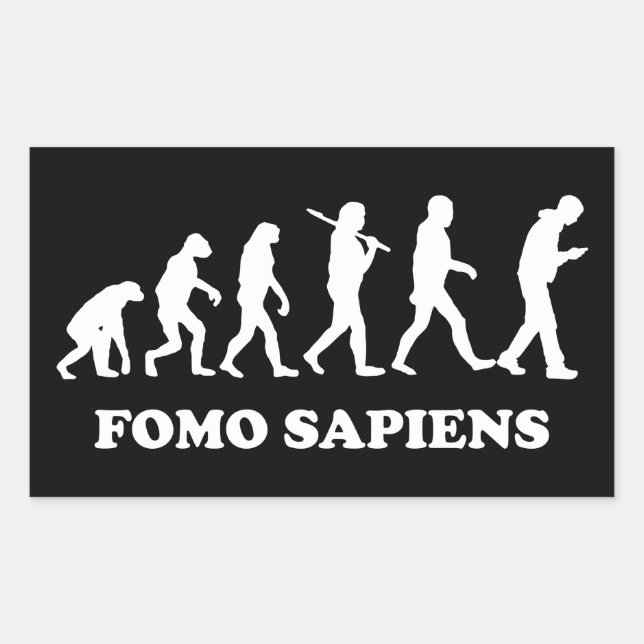 Fomo Sapiens Rectangular Sticker (Front)