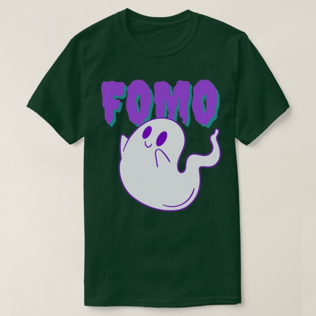 FOMO the trading ghost Fear of missing out T-Shirt (Design Front)