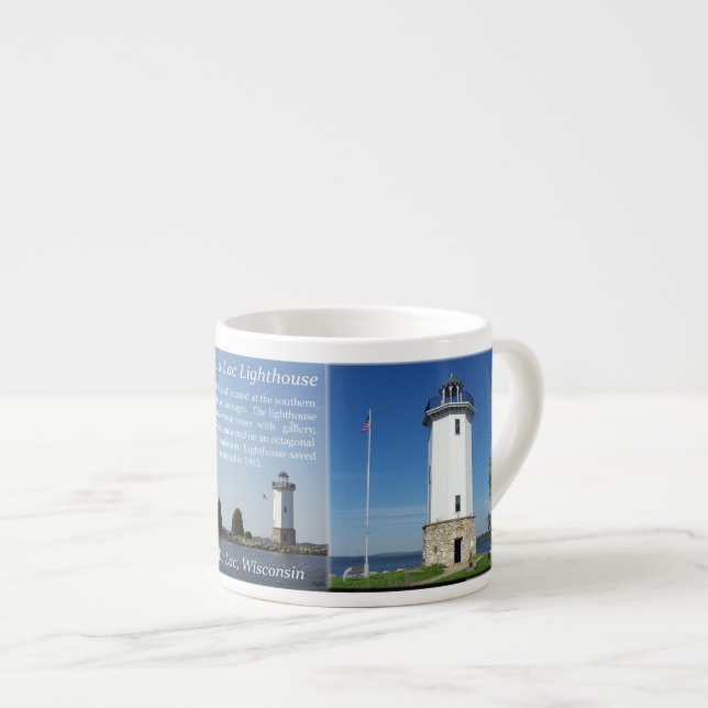 Fond Du Lac Lighthouse espresso mug (Front Right)