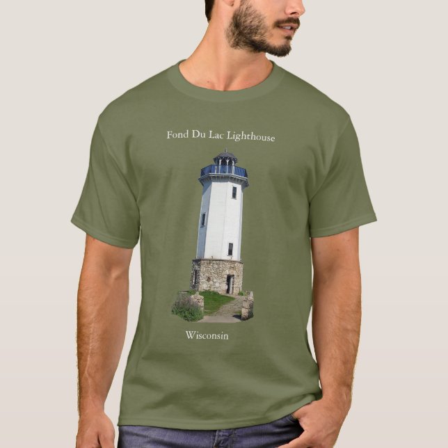 Fond Du Lac Lighthouse shirt white lettering (Front)