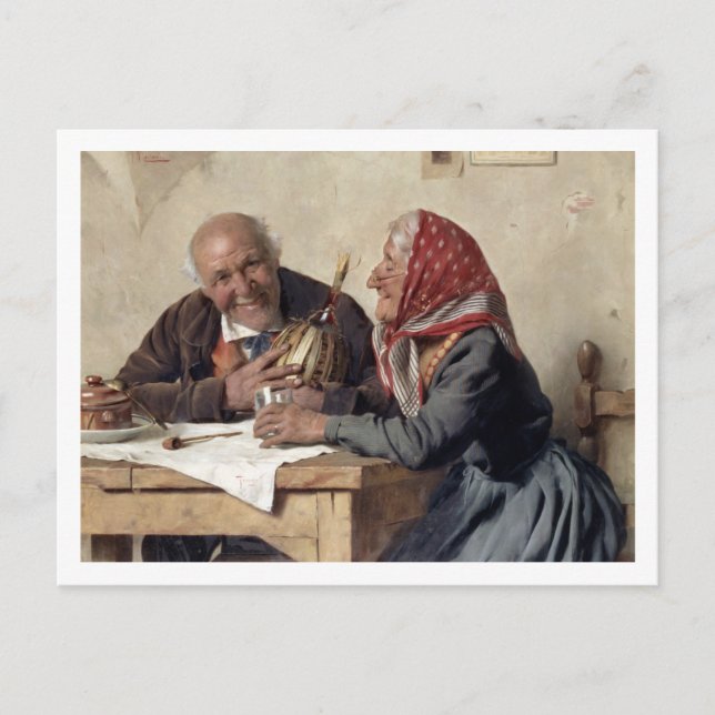 Fond Memories (oil on canvas) Postcard (Front)