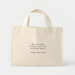 Fond of Books Mini Tote Bag