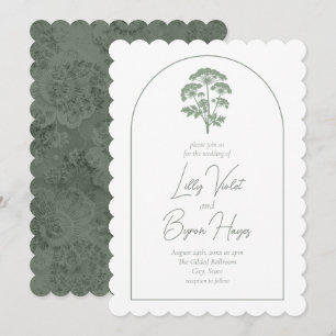 FONDNESS   Wedding Scalloped Invite
