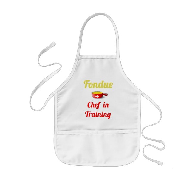 Fondue Chef in training Kids Apron (Front)