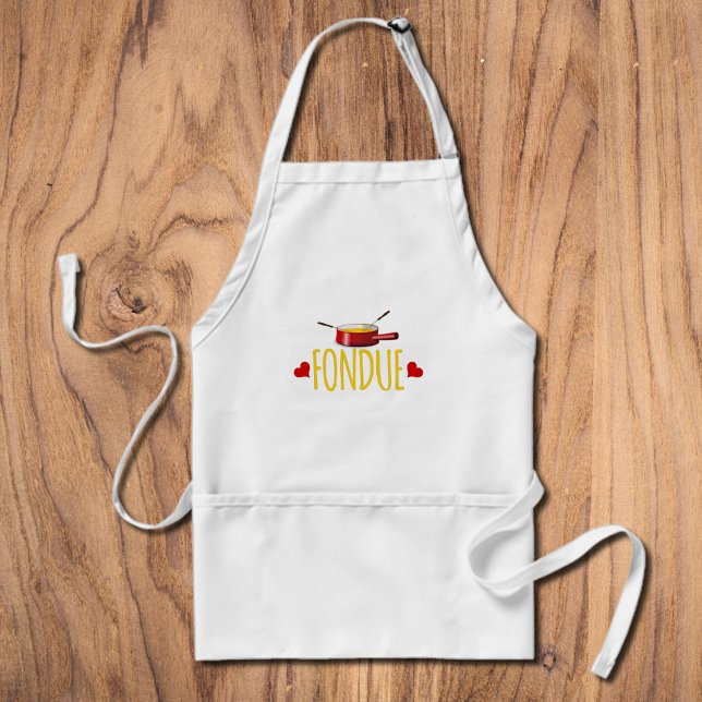 Fondue hearts and pot standard apron (Creator Uploaded)