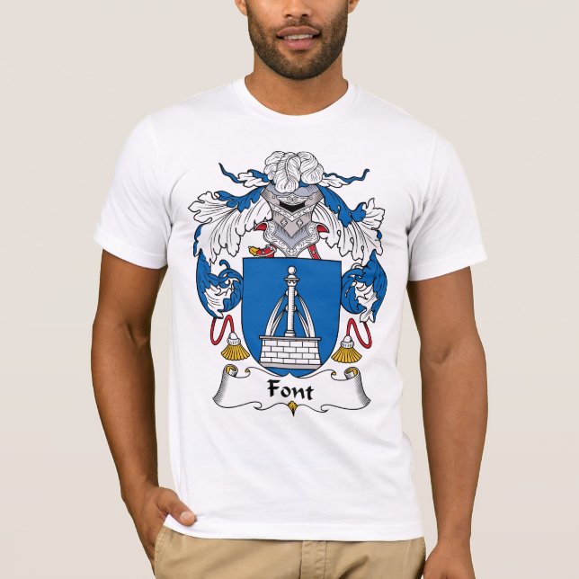 Font Family Crest T-Shirt (Front)