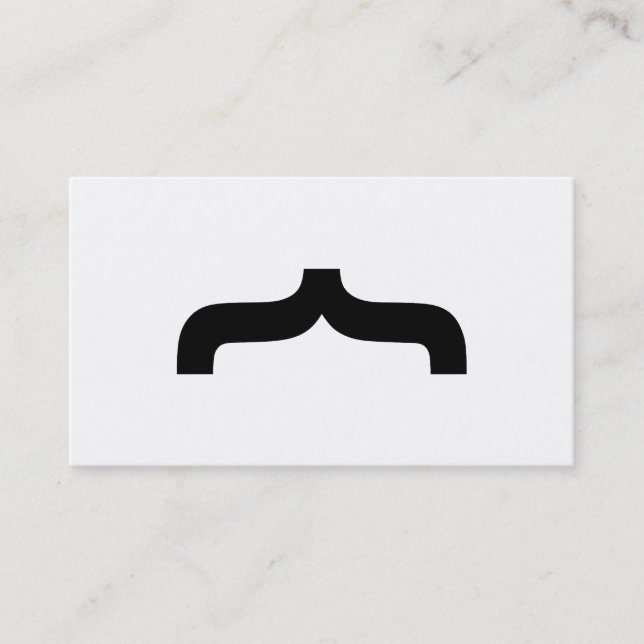 Font Moustache Business Card (Front)
