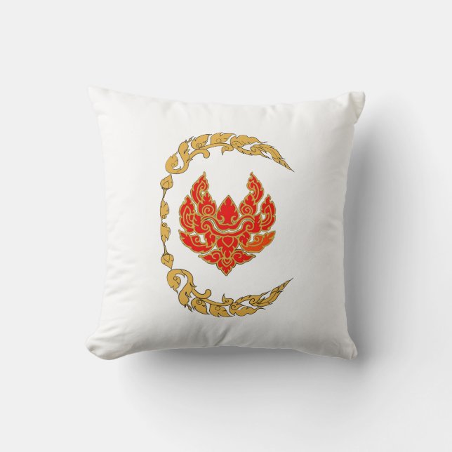 Font Thai style on Throw Pillow (Front)