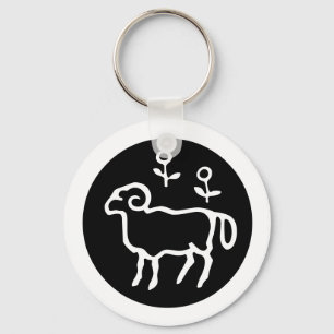 Font Zodiac: ARIES + your Colours & Ideas Key Ring