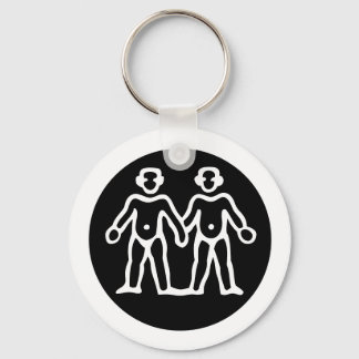 Font Zodiac: GEMINI + your Colours & Ideas Key Ring