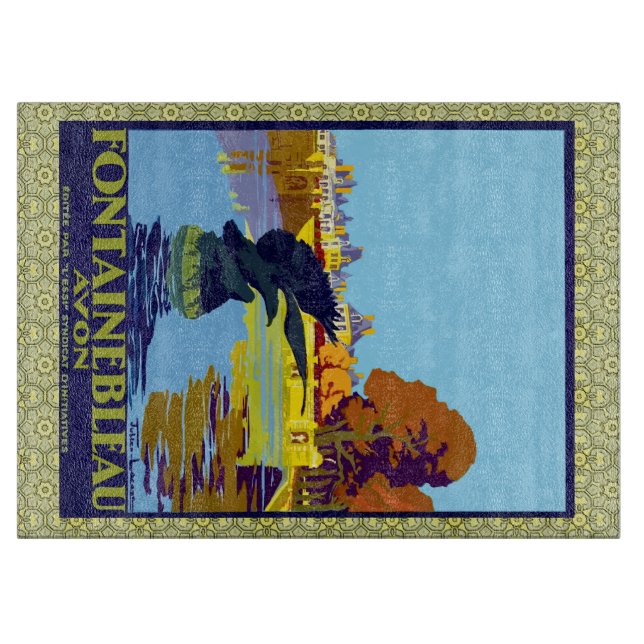 Fontainebleau Avon France French Travel  Cutting Board (Front)