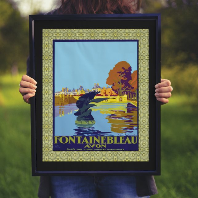 Fontainebleau Avon France French Travel Poster  (Creator Uploaded)