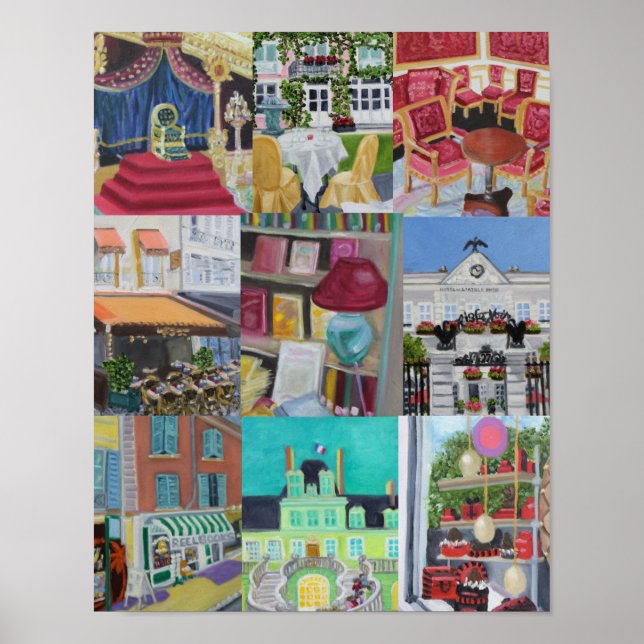 Fontainebleau Collage Print/Poster Poster (Front)