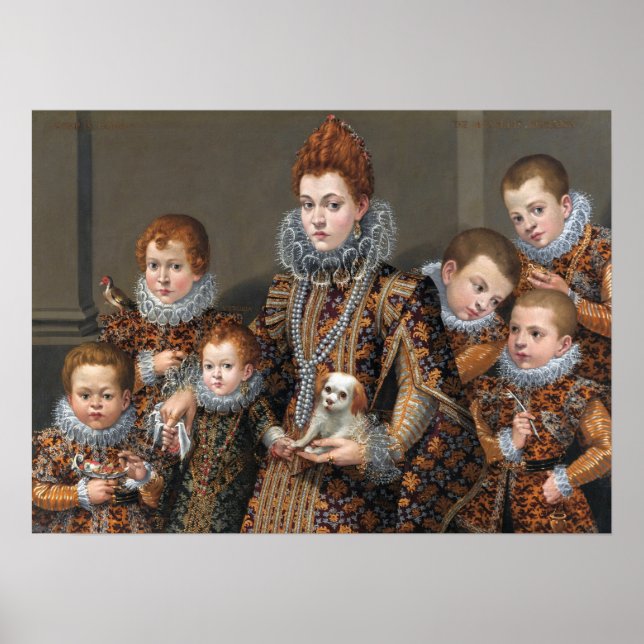 Fontana - Bianca Maselli & Her Six Children Poster (Front)