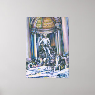 Fontana Di Trevi Canvas Print