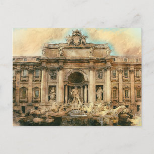  Fontana di Trevi Postcard
