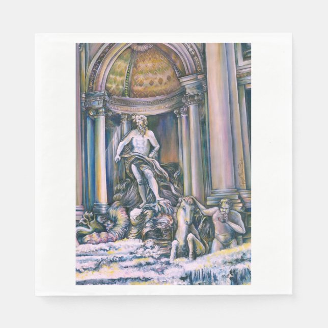 Fontana Di Trevi, Roma Napkin (Front)