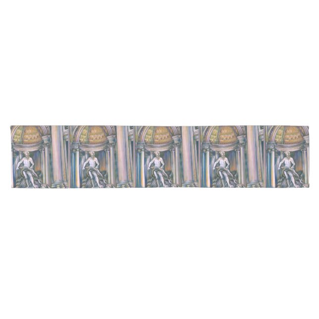 Fontana Di Trevi, Roma Short Table Runner (Horizontal)
