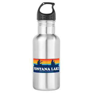 Fontana Lake North Carolina Canoe 532 Ml Water Bottle