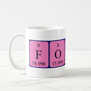 Fontana periodic table name mug