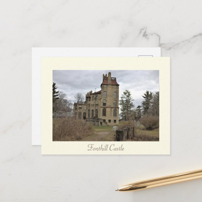 Fonthill Castle Postcard (Front/Back In Situ)