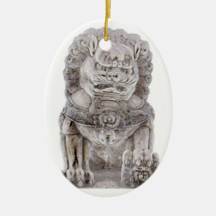Foo Dog Ceramic Tree Decoration