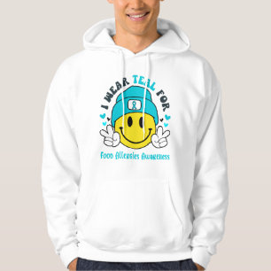 Food Allergies Awareness Ribbon Support Gifts Hoodie