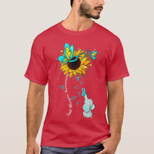 Food Allergies Awareness Sunflower Elephant Men Wo T-Shirt