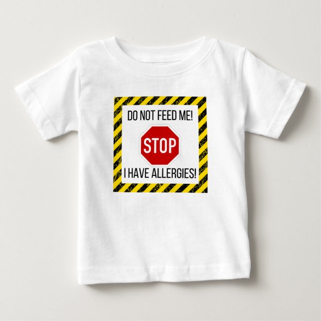Food allergies toddler and baby t-shirt (Front)