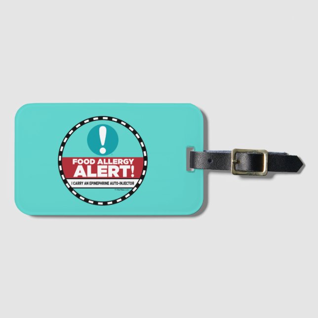 Food Allergy Alert Tag (Front Horizontal)