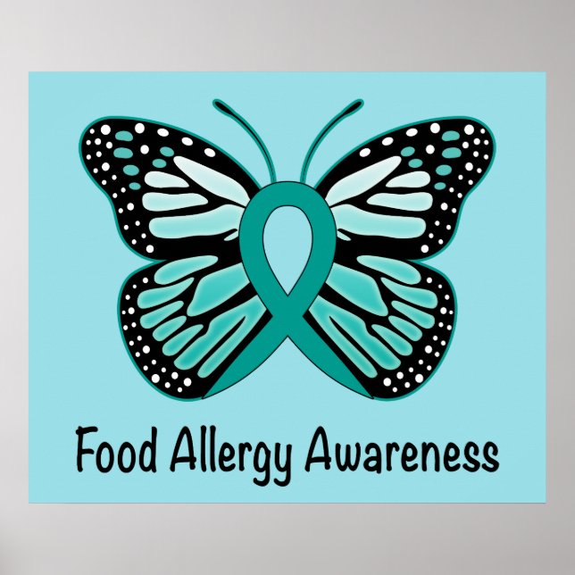 Food Allergy Awareness Butterfly Poster (Front)