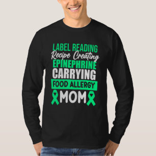 Food Allergy Mum Awareness Month Teal Ribbon Suppo T-Shirt