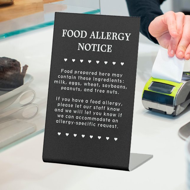 Food Allergy Notice Sign (Creator Uploaded)