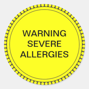 Food Allergy sticker